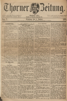 Thorner Zeitung : Gegründet 1760. 1876, Nro. 7 (9 Januar)