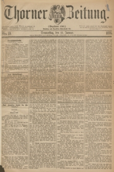Thorner Zeitung : Gegründet 1760. 1876, Nro. 10 (13 Januar)