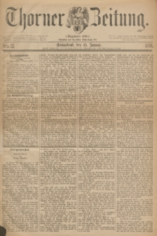 Thorner Zeitung : Gegründet 1760. 1876, Nro. 12 (15 Januar)
