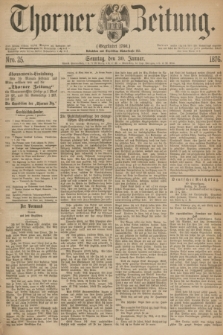 Thorner Zeitung : Gegründet 1760. 1876, Nro. 25 (30 Januar)