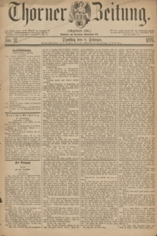 Thorner Zeitung : Gegründet 1760. 1876, Nro. 32 (8 Februar)