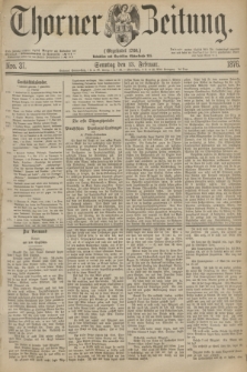Thorner Zeitung : Gegründet 1760. 1876, Nro. 37 (13 Februar)