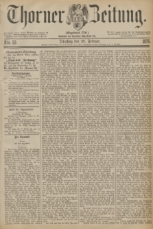 Thorner Zeitung : Gegründet 1760. 1876, Nro. 50 (29 Februar)