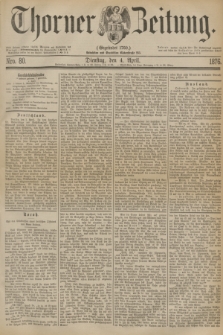 Thorner Zeitung : Gegründet 1760. 1876, Nro. 80 (4 April)