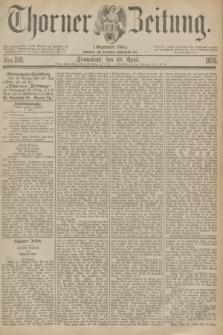 Thorner Zeitung : Gegründet 1760. 1876, Nro. 100 (29 April)