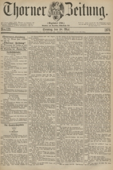 Thorner Zeitung : Gegründet 1760. 1876, Nro. 123 (28 Mai)