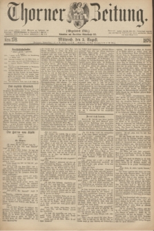 Thorner Zeitung : Gegründet 1760. 1876, Nro. 178 (2 August)
