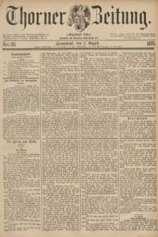 Thorner Zeitung : Gegründet 1760. 1876, Nro. 181 (5 August)