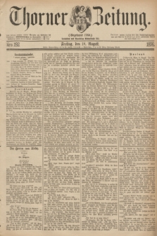 Thorner Zeitung : Gegründet 1760. 1876, Nro. 192 (18 August)