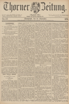 Thorner Zeitung : Gegründet 1760. 1876, Nro. 217 (16 September)