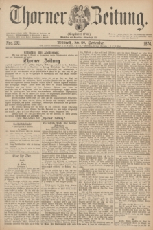 Thorner Zeitung : Gegründet 1760. 1876, Nro. 220 (20 September) + dod.
