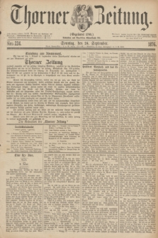 Thorner Zeitung : Gegründet 1760. 1876, Nro. 224 (24 September) + dod.