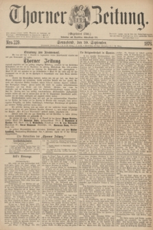 Thorner Zeitung : Gegründet 1760. 1876, Nro. 229 (30 September)