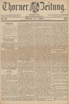 Thorner Zeitung : Gegründet 1760. 1876, Nro. 232 (4 Oktober)
