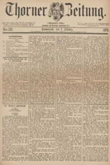 Thorner Zeitung : Gegründet 1760. 1876, Nro. 235 (7 Oktober)