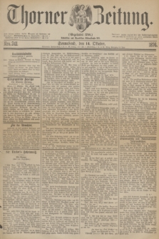 Thorner Zeitung : Gegründet 1760. 1876, Nro. 241 (14 Oktober)