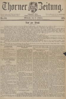 Thorner Zeitung : Gegründet 1760. 1876, Nro. 244 (18 Oktober)