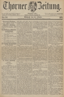 Thorner Zeitung : Gegründet 1760. 1876, Nro. 250 (25 Oktober)