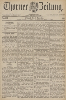 Thorner Zeitung : Gegründet 1760. 1876, Nro. 256 (1 November)