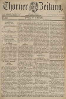 Thorner Zeitung : Gegründet 1760. 1876, Nro. 260 (5 November) + dod.