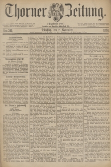 Thorner Zeitung : Gegründet 1760. 1876, Nro. 261 (7 November)