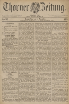 Thorner Zeitung : Gegründet 1760. 1876, Nro. 263 (9 November)