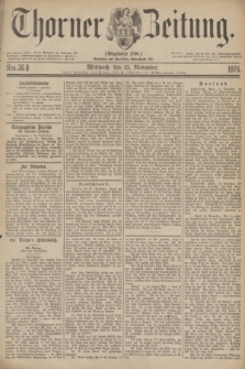 Thorner Zeitung : Gegründet 1760. 1876, Nro. 268 (15 November)
