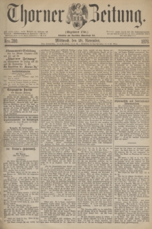 Thorner Zeitung : Gegründet 1760. 1876, Nro. 280 (29 November)