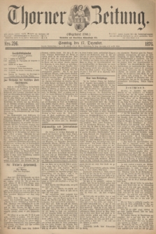 Thorner Zeitung : Gegründet 1760. 1876, Nro. 296 (17 Dezember) + dod.