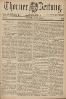 Thorner Zeitung : Gegründet 1760. 1877, Nro. 19 (24 Januar)