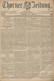 Thorner Zeitung : Gegründet 1760. 1877, Nro. 26 (1 Februar)