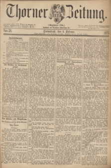Thorner Zeitung : Gegründet 1760. 1877, Nro. 28 (3 Februar)