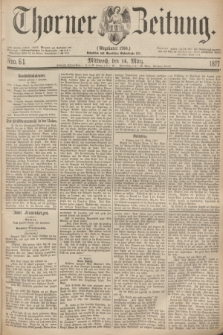 Thorner Zeitung : Gegründet 1760. 1877, Nro. 61 (14 März)