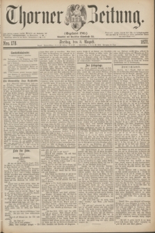 Thorner Zeitung : Gegründet 1760. 1877, Nro. 178 (3 August)