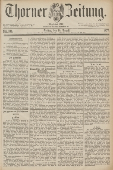 Thorner Zeitung : Gegründet 1760. 1877, Nro. 184 (10 August)