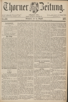 Thorner Zeitung : Gegründet 1760. 1877, Nro. 188 (15 August)