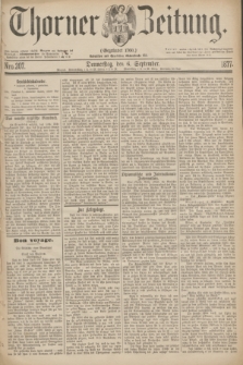 Thorner Zeitung : Gegründet 1760. 1877, Nro. 207 (6 September)