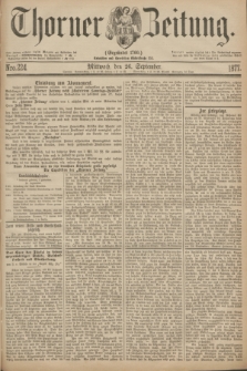 Thorner Zeitung : Gegründet 1760. 1877, Nro. 224 (26 September)