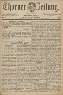 Thorner Zeitung : Gegründet 1760. 1877, Nro. 226 (28 September)