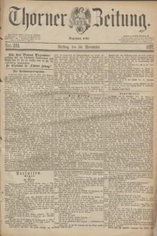 Thorner Zeitung : Begründet 1760. 1877, Nro. 280 (30 November)