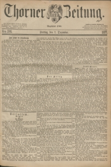 Thorner Zeitung : Begründet 1760. 1877, Nro. 286 (7 Dezember)