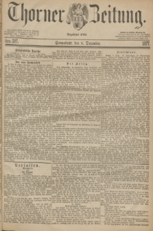 Thorner Zeitung : Begründet 1760. 1877, Nro. 287 (8 Dezember)