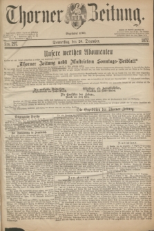 Thorner Zeitung : Begründet 1760. 1877, Nro. 297 (20 Dezember) + dod.