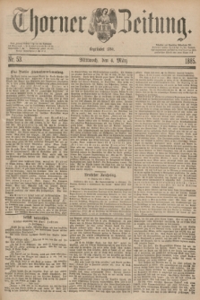 Thorner Zeitung : Begründet 1760. 1885, Nr. 53 (4 März)
