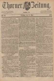 Thorner Zeitung : Begründet 1760. 1885, Nr. 114 (19 Mai)
