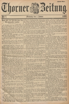 Thorner Zeitung : Begründet 1760. 1896, Nr. 1 (1 Januar) - Zweites Blatt