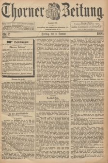 Thorner Zeitung : Begründet 1760. 1896, Nr. 2 (3 Januar)