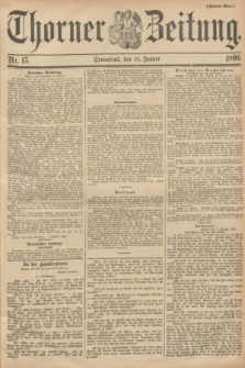 Thorner Zeitung. 1896, Nr. 15 (18 Januar) - Zweites Blatt