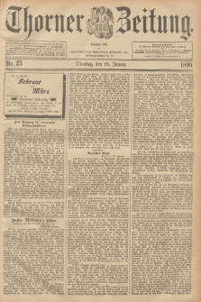 Thorner Zeitung : Begründet 1760. 1896, Nr. 23 (28 Januar)