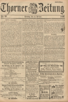 Thorner Zeitung. 1896, Nr. 40 (16 Februar) - Zweites Blatt